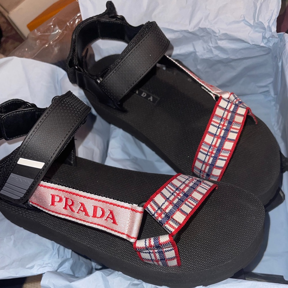 Prada Sport Knit Sandal